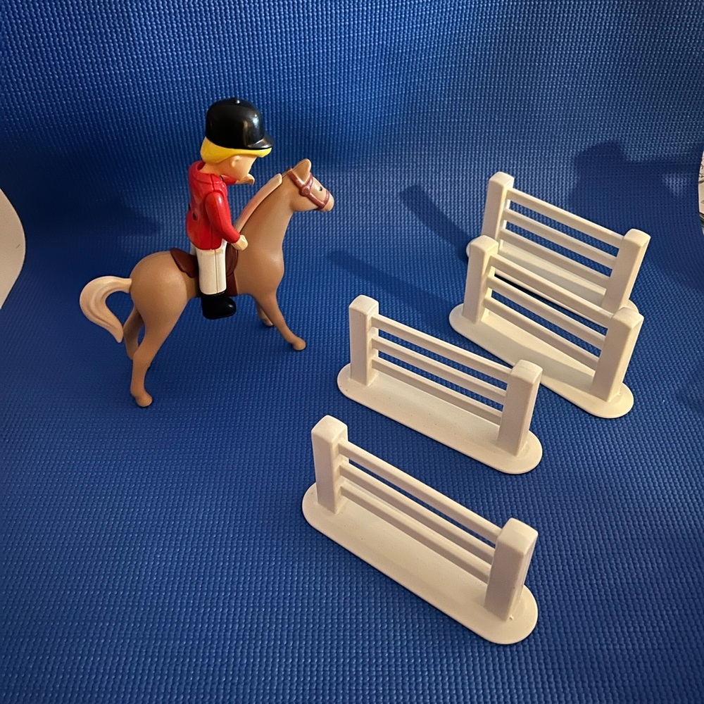 Little Tikes Dollhouse Horse Equestrian Playset with Rider and Jumps